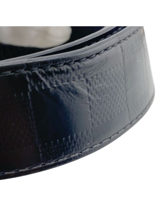 Louis Vuitton M9674 Damier Infini Belt Brand Jeans Dress Casual Business Black